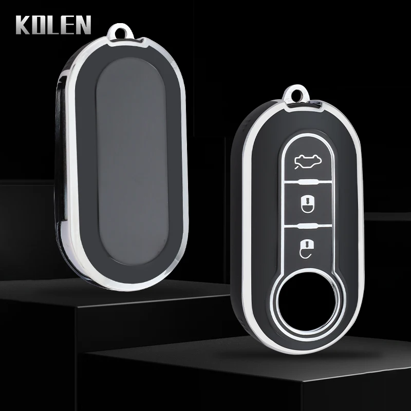 TPU new Car Remote Key Case Cover Shell 2025 Fob For Fiat 500 Ducato Panda 500L Punto Lancia Musa For Citroen Jumper For Peugeot Boxer