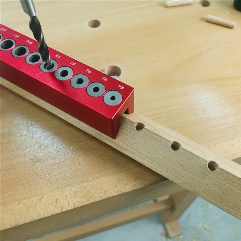 Woodworking 4mm-12mm Pocket 2025 Hole Doweling Jig Self-centering Vertical Drilling Guide new Punching Hole Locator Kit