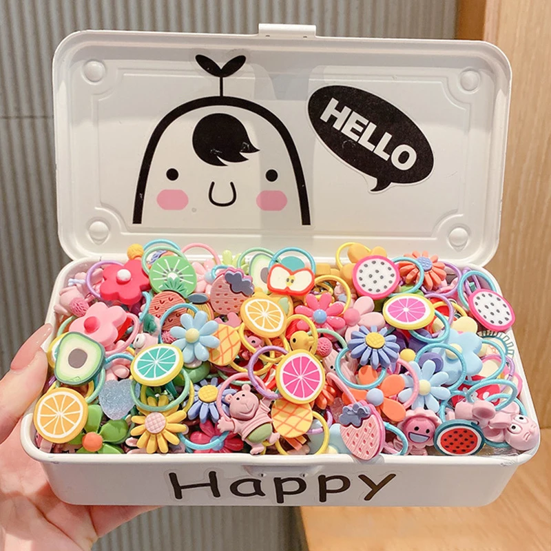 2025 10pcs/set Cute Baby Elastic Hair new Bands Hair Ring Hair Tie for Kids Headwear Toddler Accessories Girls Kids Hair Accessories