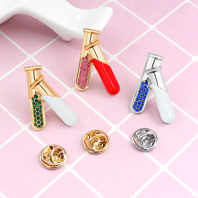 XEDZ Syringe Band-aid Enamel Brooch Medical Appliance Medicine Metal Badge Doctor Nurse Stylish Jewelry Gifts For Friends
