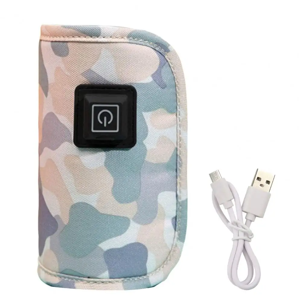 Gentle Heating Smooth Zipper Winter Traveling Car USB Baby Milk Bottle Warmer for New-parent