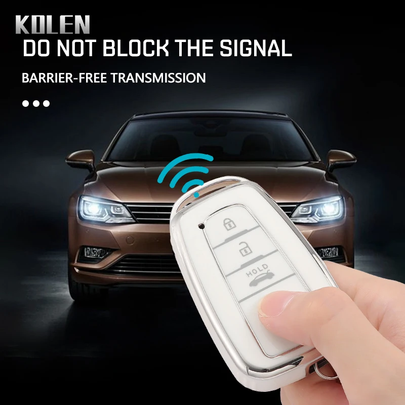TPU Car Remote Key Case Cover Shell Fob For Toyota CHR Camry Corolla new RAV4 2025 Highlander C-HR Prius Land Cruiser Prado 2 3 4 Button