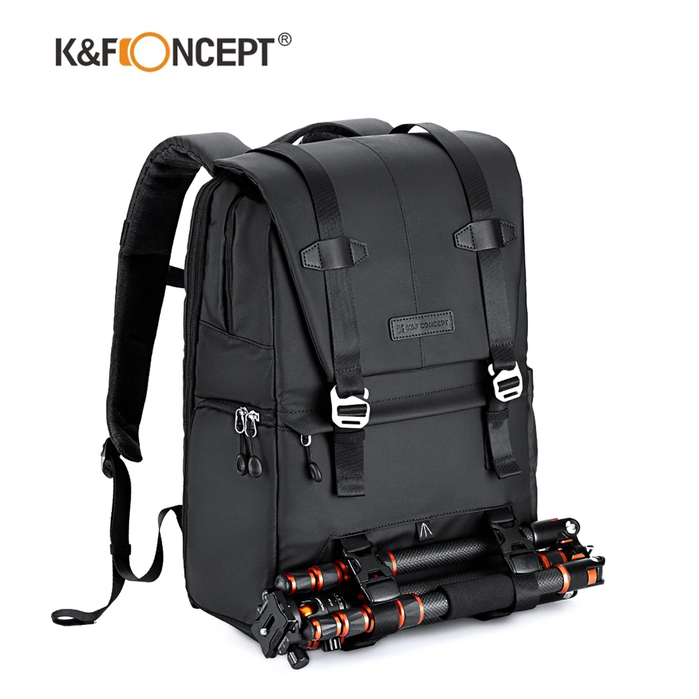 K&F CONCEPT Professional Photography Bag Camera Backpack Camera Bag Can Carry Tripod Ergonomic Design for DSLR/16 Inch Laptop