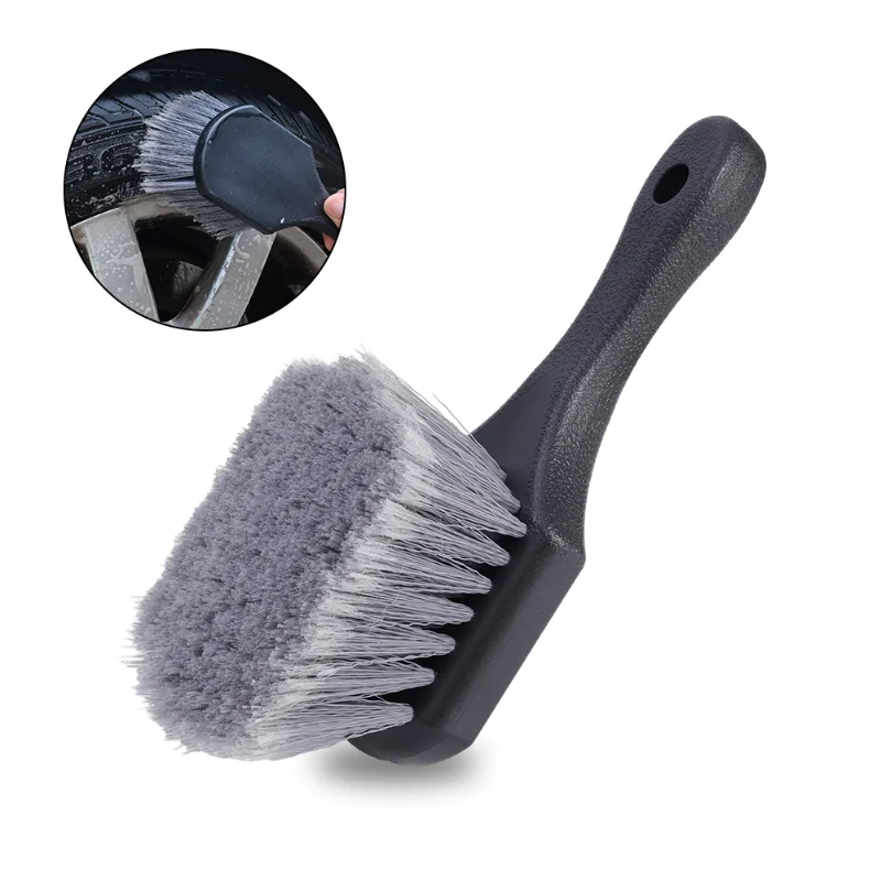 Car Wash Brushes Wheels Brush Non-Slip Handle Removes Dirt Cleaning Rims Spokes Auto Inner Fenders Wheel Barrel Car Accessories