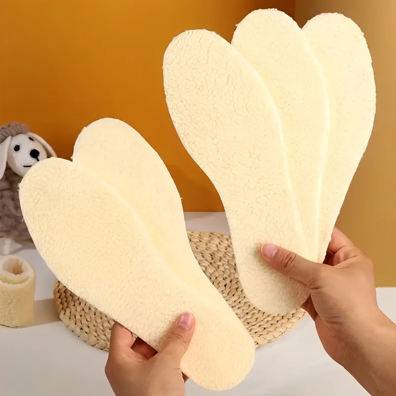 Thicken Lamb Fleece Insoles new Men 2025 Women Winter Keep Warm Insole Soft Wool Thicken Shoepad Cashmere Shoes Insert Thermal Shoe Pads