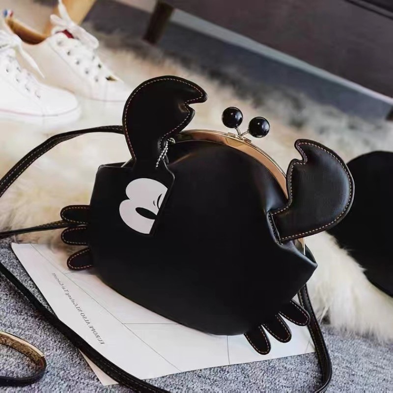 Women's Trendy Niche Brand Cute Animal Crab Model Crossbody Bag