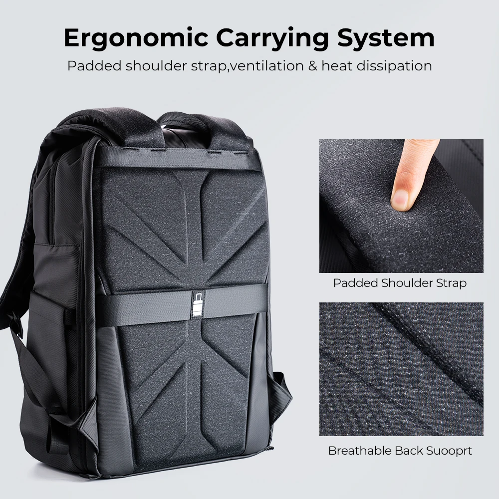 K&F CONCEPT Professional Photography Bag Camera Backpack Camera Bag Can Carry Tripod Ergonomic Design for DSLR/16 Inch Laptop