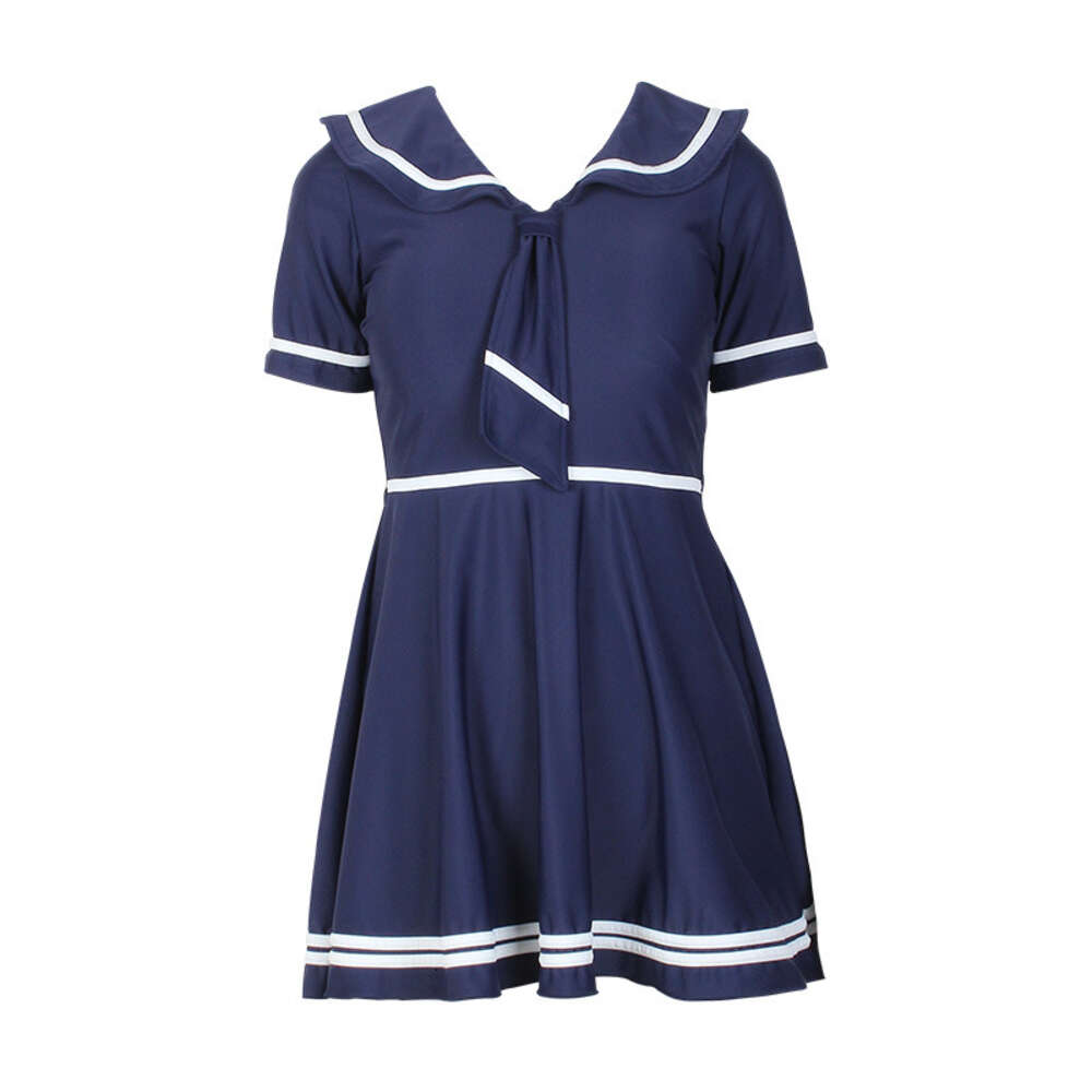 Ddmytiger Large Size For Women Summer Split Conservative Slightly Chubby Girl Navy Academy Style With Belly Covering And Slimming Effect Soaking In Ho