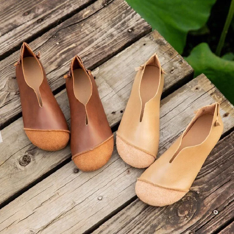 Designer V Neck Ballet Flats Woman Concise Flat Moccasin Shoes Women's Summer Plain Patches Loafers Ladies new Shallow 2025 Driving Shoes