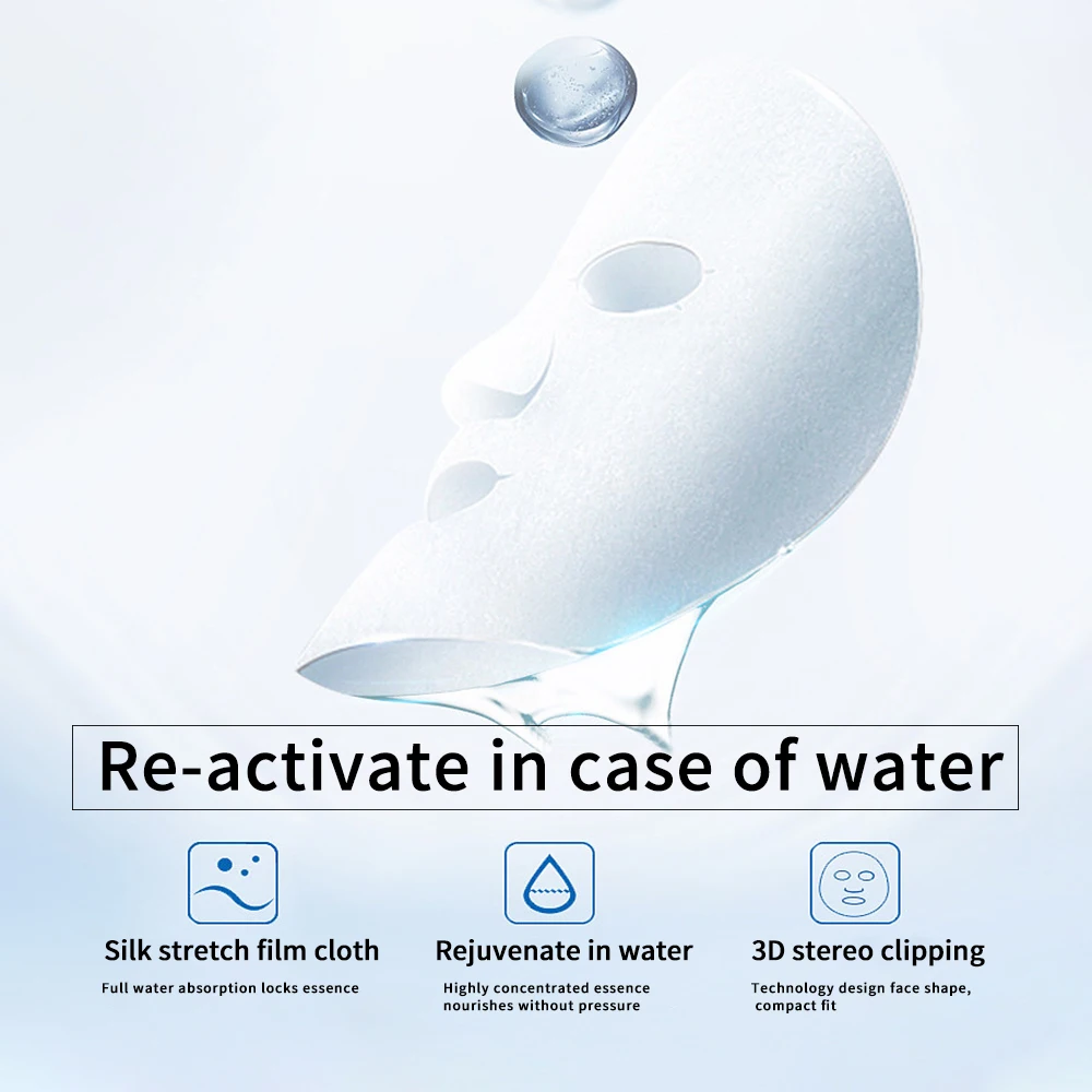 Freeze-Dried Facial Mask Oil-Control Whitening Sheet Masks for Face Anti-Aging Firming Brightening Moisturizing Skin Care Beauty