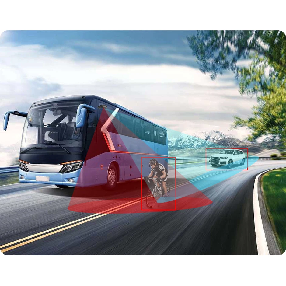 GreenYi Long Arm AHD 720P Camera Design Left Right Side Mirror Area Camera for Heavy Duty Truck Bus Commercial RV Car