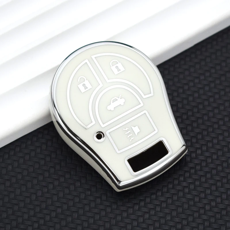 For Nissan Tiida Terrano Cube Pathfinder Rogue 2012 Maxima Altima Sentra Juke Micra Qashqai March 2012 TPU Car Key Case Cover