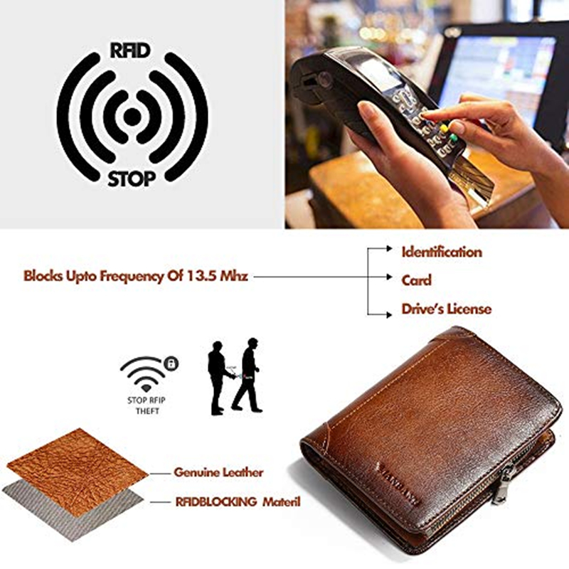 Mang HOT Genuine Leather Men Wallet Small 2025 Mini Card Holder Male Wallet Pocket Retro purse wallet for new men High Quality