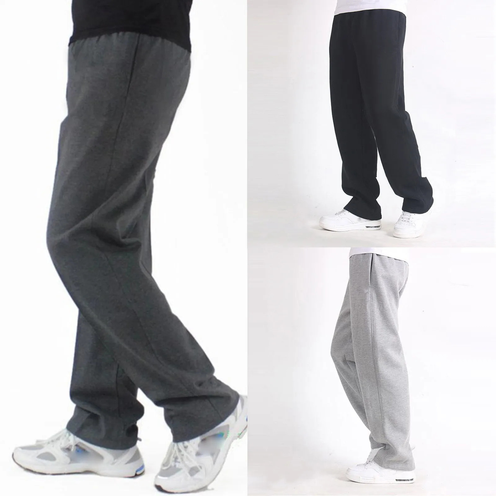 Mens clothing Sweatpants Jogger Baggy Pants Jogging Casual Fashion Classic Wide Straight Pants Sports Solid Color Loose Pants 240517