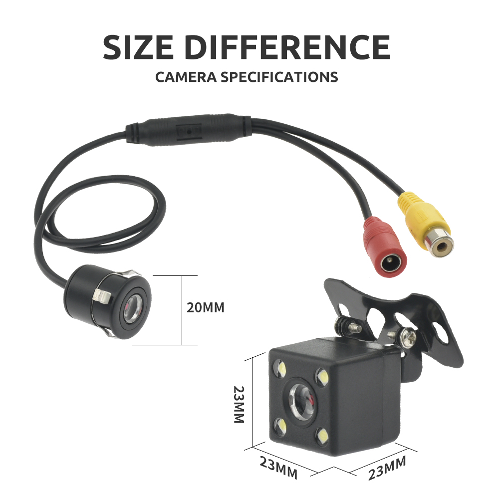 Car Rear View Camera with Monitor 5 Inch TFT LCD Digital 16:9 Screen 2 Way Video Input Reverse Parking System
