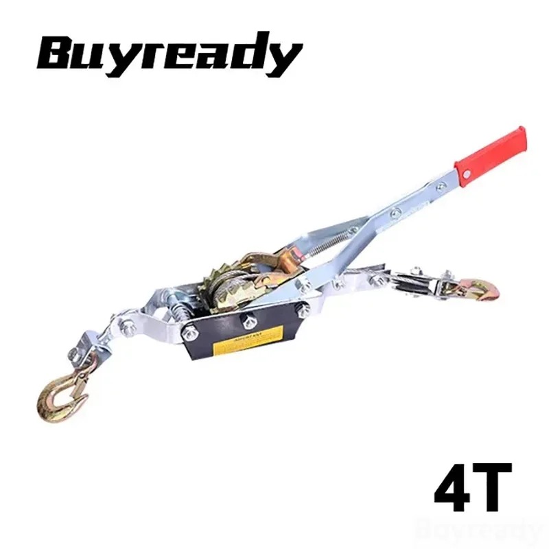 4T 2m Wire Rope Manual Tensioner Ratchet Double Hook Tensioner Winch Fastener Rope Rope Tensioner For Car Cargo