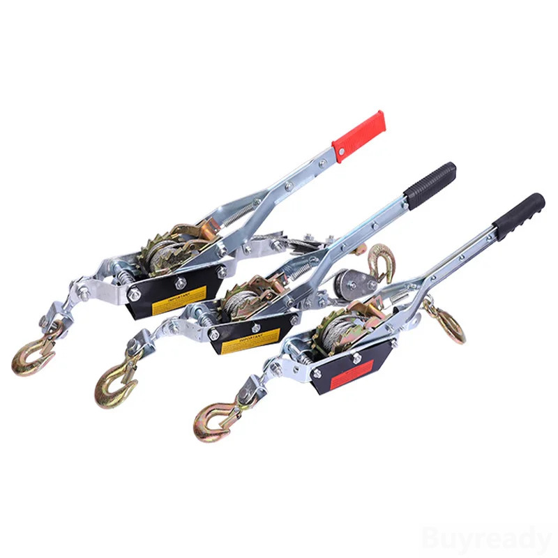 4T 2m Wire Rope Manual Tensioner Ratchet Double Hook Tensioner Winch Fastener Rope Rope Tensioner For Car Cargo