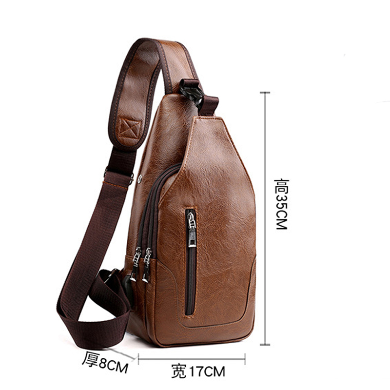 Men's Crossbody Bags Men's USB Chest Bag Designer Messenger bag Leather Shoulder Bags Diagonal Package 2023 New Back Pack Travel