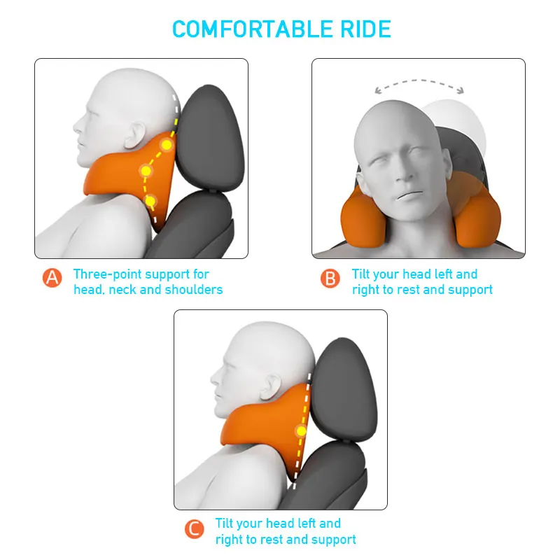 Ultra Soft 2025 Car Headrest Universal U-Shape Pillow Neck Support 3D Memory Foam Neck Protector Pillow new Massage Reduce Fatigue