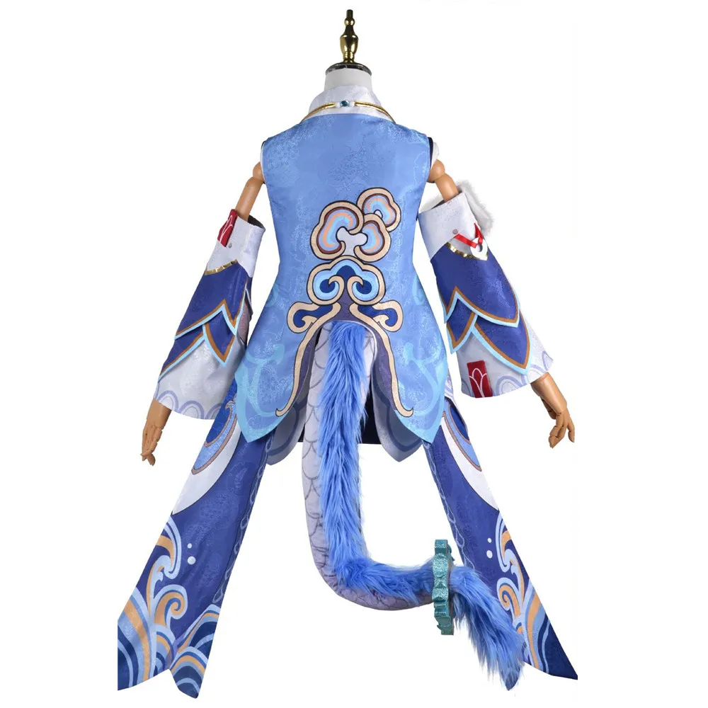 Game Honkai Star Rail Bailu Cosplay Costume Wig 2025 Set Halloween For new Woman Clothes