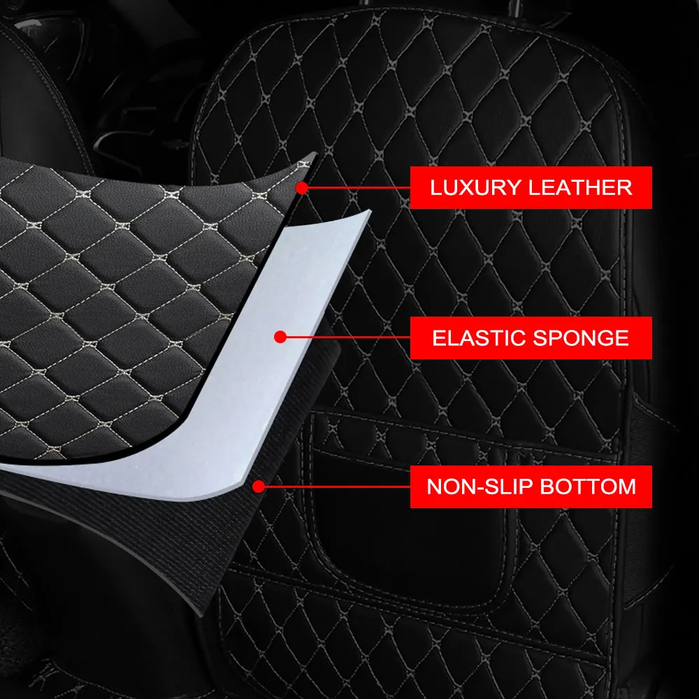 1PCS Car Seat Anti Kick Pad Auto Accessories For Volvo XC90 XC60 C30 T6 S60 C70 XC40 V40 XC70 V70 V60 V50 S80 S40 AWD V90 S90
