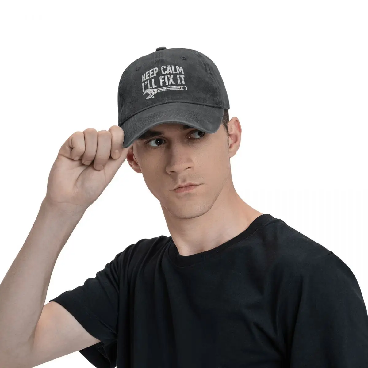 2023 New Vintage 2025 Wash Keep Calm I'll Fix It Mechanic Baseball Caps Men Women Denim new Snapback Hats Four Seasons