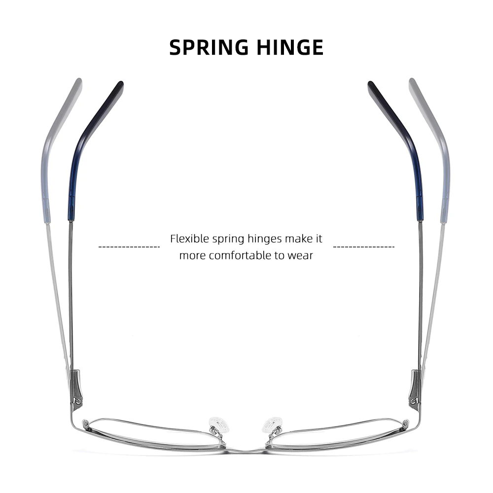 Reading Glasses for Men Anti-glare Lenses and Blue Light Filters Presbyopic Glasses Focus Plus Optical Lenses Men's Seen Bezel 2