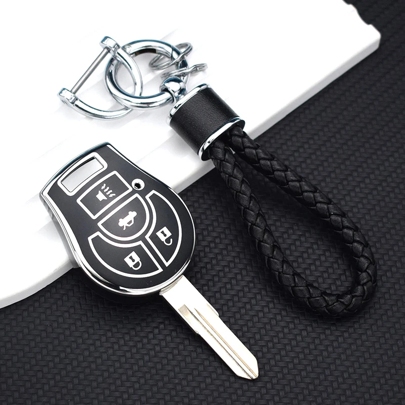 For Nissan Tiida Terrano Cube Pathfinder Rogue 2012 Maxima Altima Sentra Juke Micra Qashqai March 2012 TPU Car Key Case Cover
