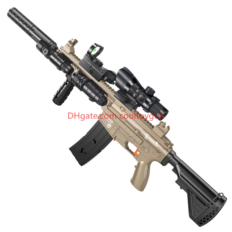 M416 Soft Bullets Toy Gun Manual Shell Ejected Launcher Outdoor Cs Pubg Game Prop Foam Dart Look Real Moive Prop Collection Birthday Gifts for Boys Fi