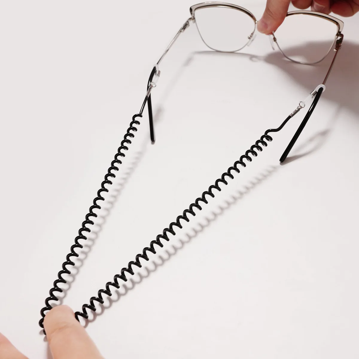 Anti-Drop Pu 2025 Spring Line Glasses Chain Sports High Elastic Stretch Eyeglasses Lanyard new Children Reading Fixed Glasses Holder Rope