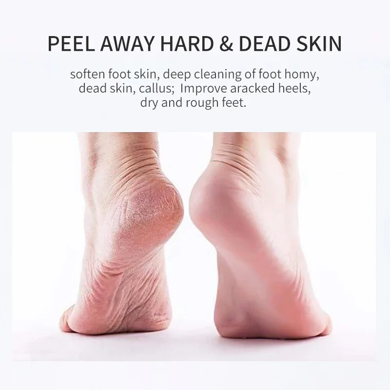 Lavender 2025 & VC Foot Peeling Mask Exfoliating Heels Calluses Remove Foot Patches Dead new Skin Remover Pedicure Socks Foot Care 1Pair