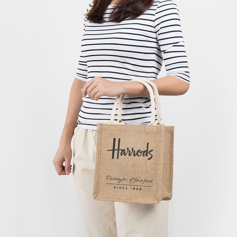 Vintage Large Capacity Shopper Handbag Eco Friendly Linen Women Tote Bags Casual Portable Work Purses for Shopping Summer Beach