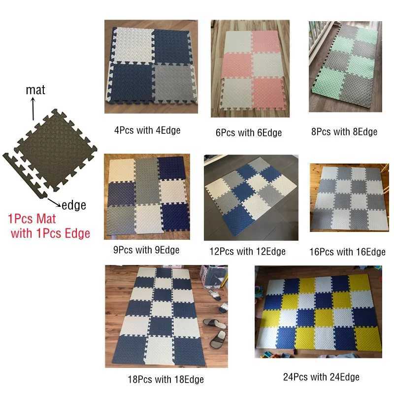 Play Mats 16pcs Foam Baby Play Mat Puzzle Mat Kids Interlocking Exercise Tiles Rugs Floor Tiles Toy Carpet Soft Carpet 30*30*1cm I24X