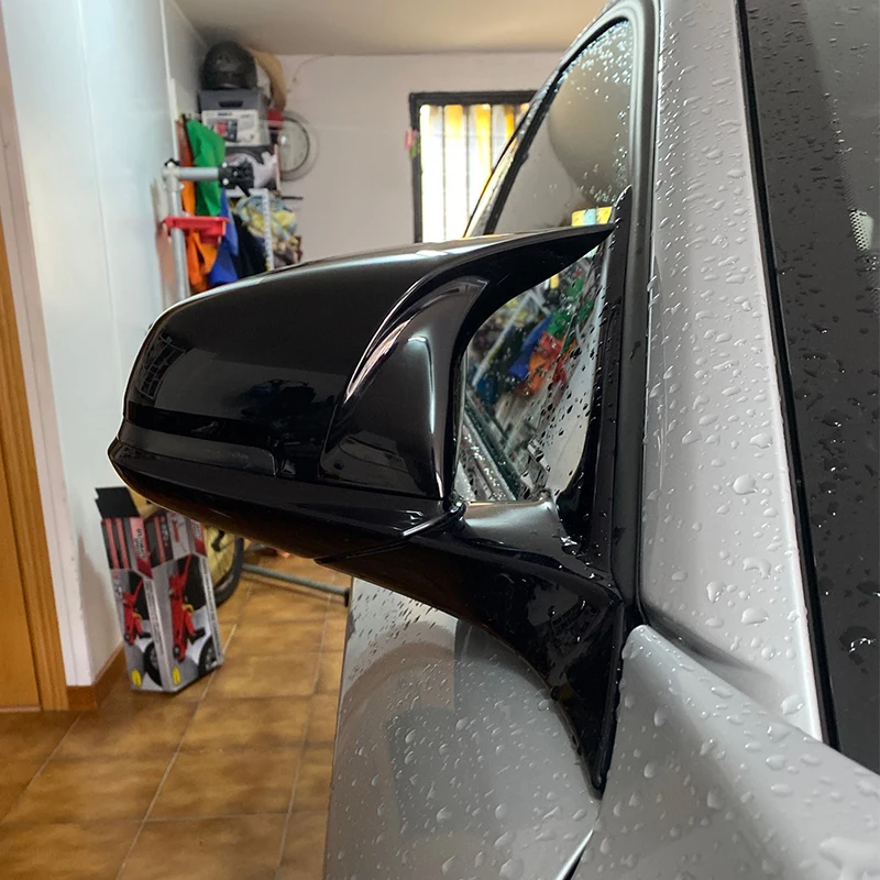 For Bmw 1 2 3 4 X Series Mirror cap F20 F21 F87 M2 F23 F30 F32 F36 X1 E84 Gloss Black Side Mirror Cover Cap Rearview -M4 Style