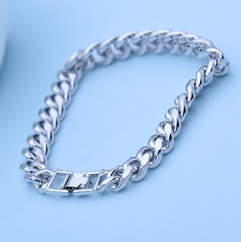 Hip Hop Wedding Bracelet Ring: Gold Fill Pave White Sapphire CZ Dia Gemstones Party Women Eternity Bangle Gift