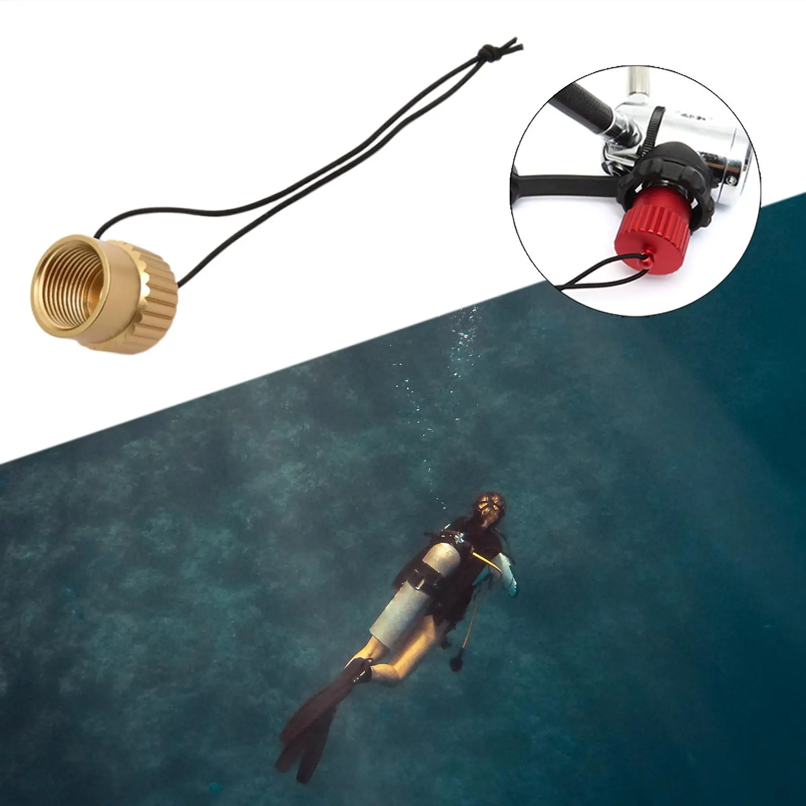 new 2025 Outdoor Tank Threaded Dustproof Plug Cap Diving Tank Cover