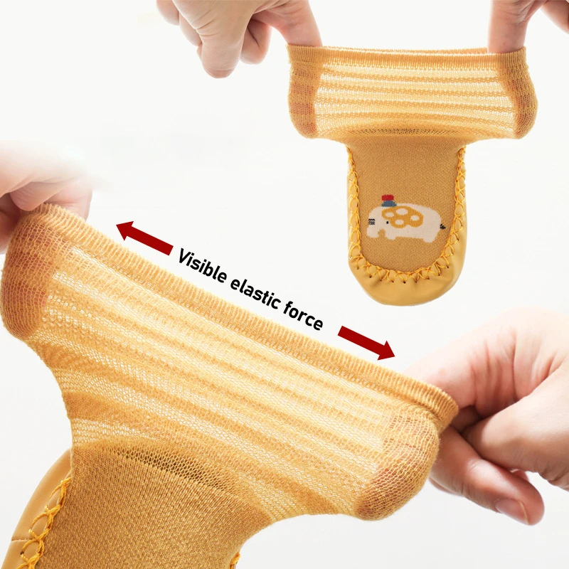 Baby Socks Shoes Spring Autumn Rubber Soles Floor Socks Breathable Mesh Stocking Anti-slip Casual Baby Girl Baby Boy Sneakers