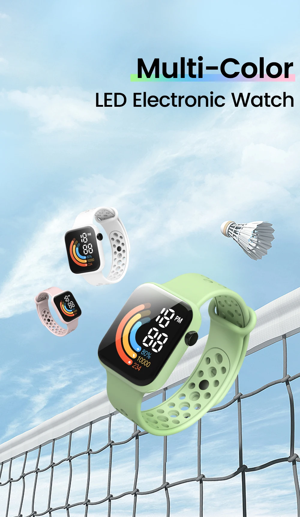 Child Watch Ultra Light LED Digital Watch For Kids Boy 2025 Girl Sports Silicone Wristband Electronic Clock new Relogio Infantil