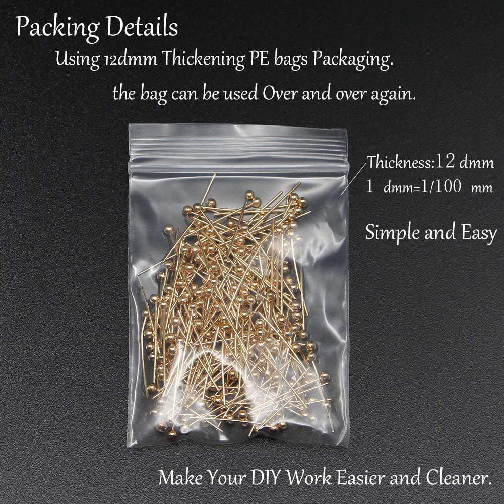 200Pcs/Lot Length 16/20/25/30/35/40/50 mm Gold Color Metal Ball Connector for Diy Jewelry Making Findings Head Pins Dia 0.5mm