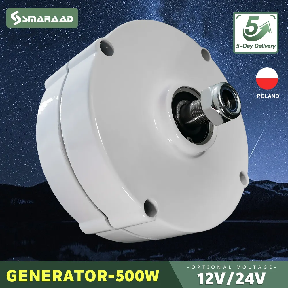 PMG 500w Wind Turbine Generator 12V 24V 750 Rpm AC DC Power Magnetic Dynamo Water Turbine Hydro Alternator Free Energy Windmill