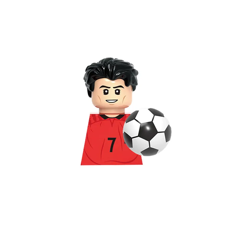 Sports Figures Series Football Player Assemble Model Small Particles Building Blocks Educational Toys For Childrens Boys Gifts