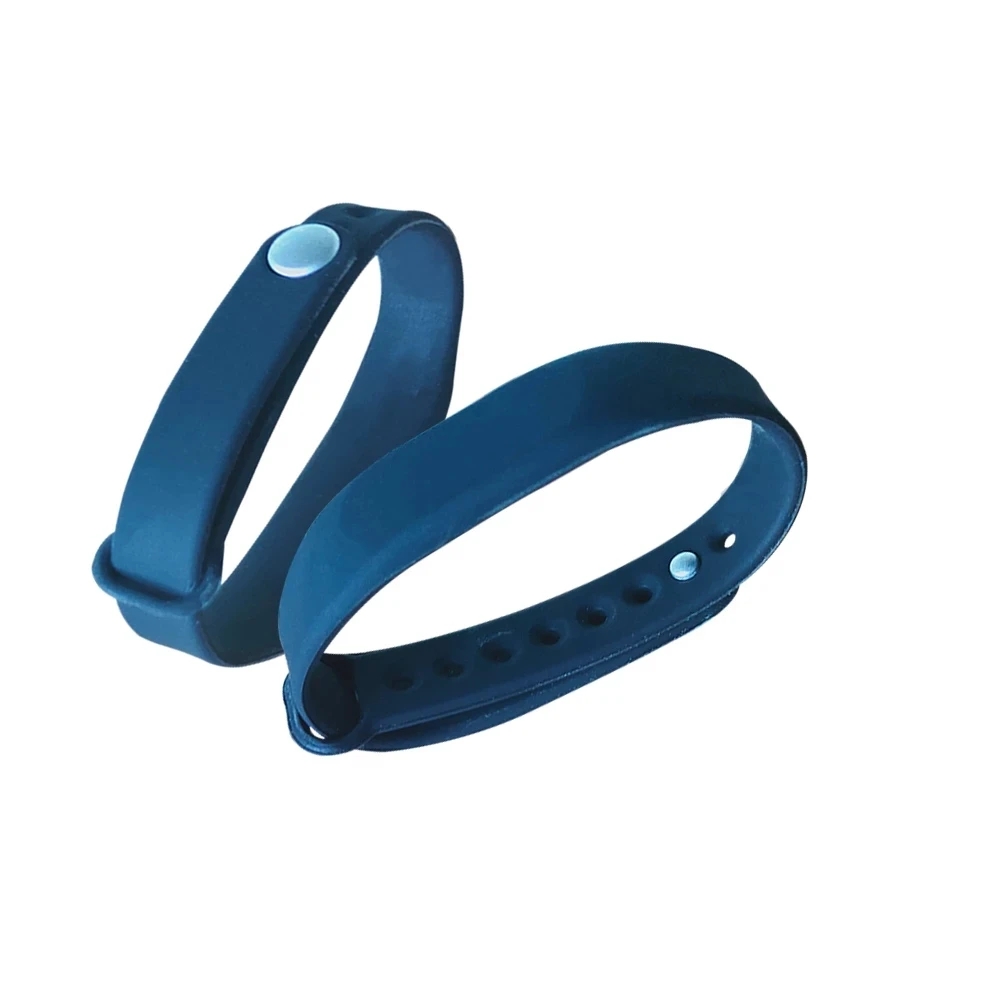 5Pcs Adjustable Silicone Waterproof RFID IC 13.56MHz Read Only NFC Wristband Black Bracelet Tags Card Free Shipping