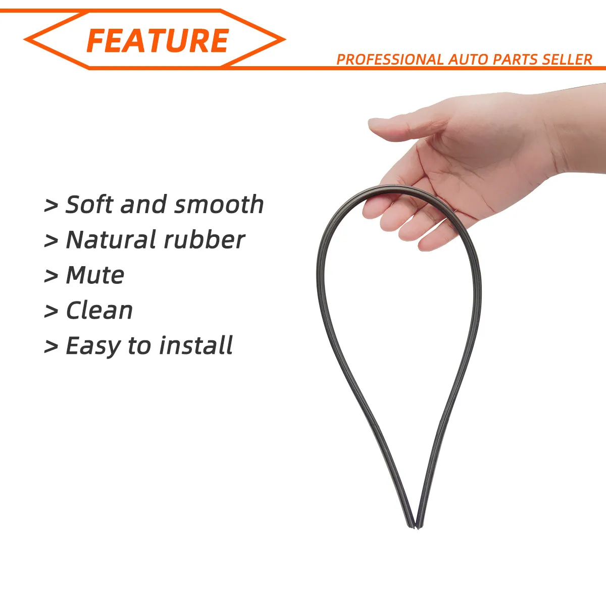 2PCS 35cm To 80cm new Car Wiper 2025 Rubber Refill Blade Soft Insert Strip DIY Can Be Cut Windshield Wiper Replacement Parts 26" 32"