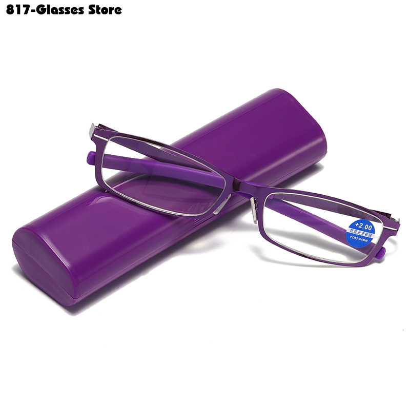Reading 2025 Glasses Women Ultralight Anti Blue Ray Presbyopia Glasses with Glasses Box new +1.0 To +4.0