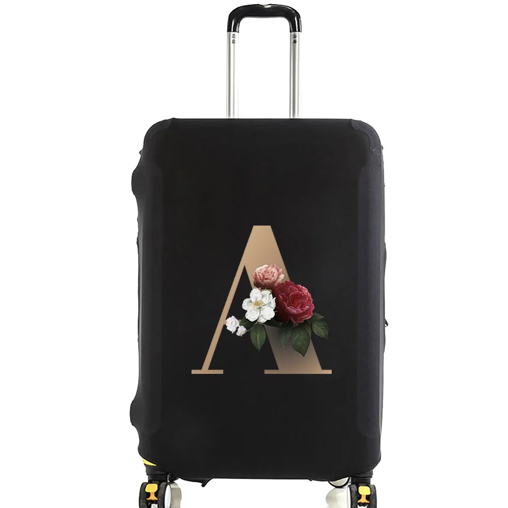 Travel Suitcase Protective Covers Thick Elastic Lage Cover Protector for 2025 new 18"-28"Baggage Travel Bag Case Gold Letter Printed