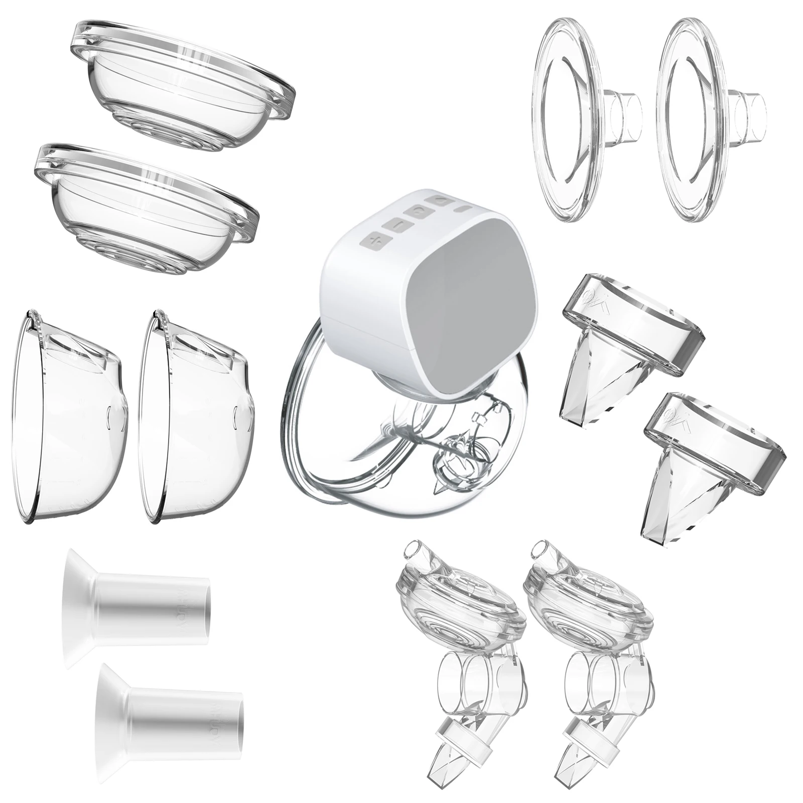 Electric Breast Pump Replacement Accessory Includes 2PCS Duckbill Soft Food-Grade Silicone for INS Wearable Breast Pump