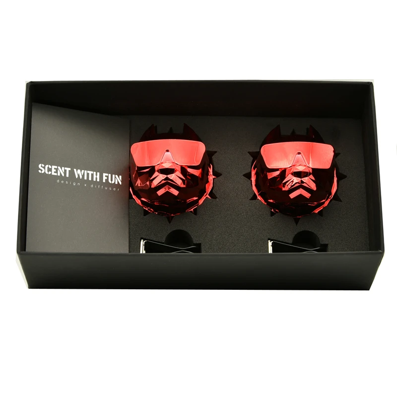 2 Pcs Bulldog Air Freshener High Quality Car Parfum new Vent Clip Perfume Bulldog Fragrance Diffuser 2025 Auto Decor Interior Accessories