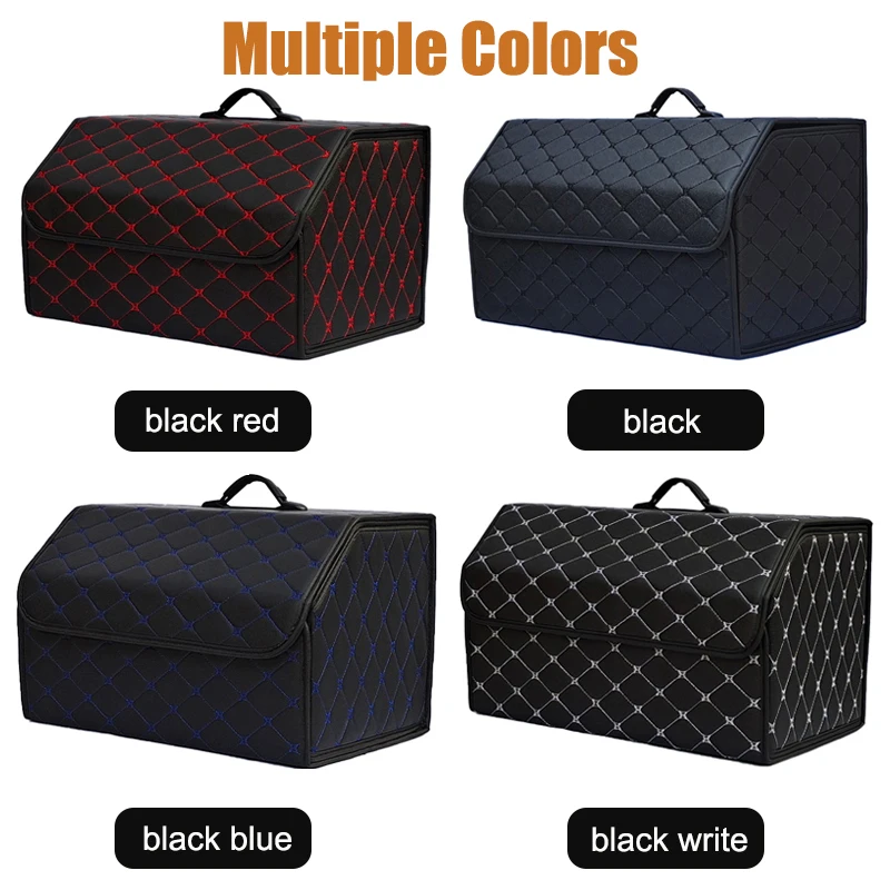 2025 Car Trunk new Organizer Multipurpose Collapsible Trunk Cleanup with Lid Portable Large Capacity Car Storage Box Auto Supplies