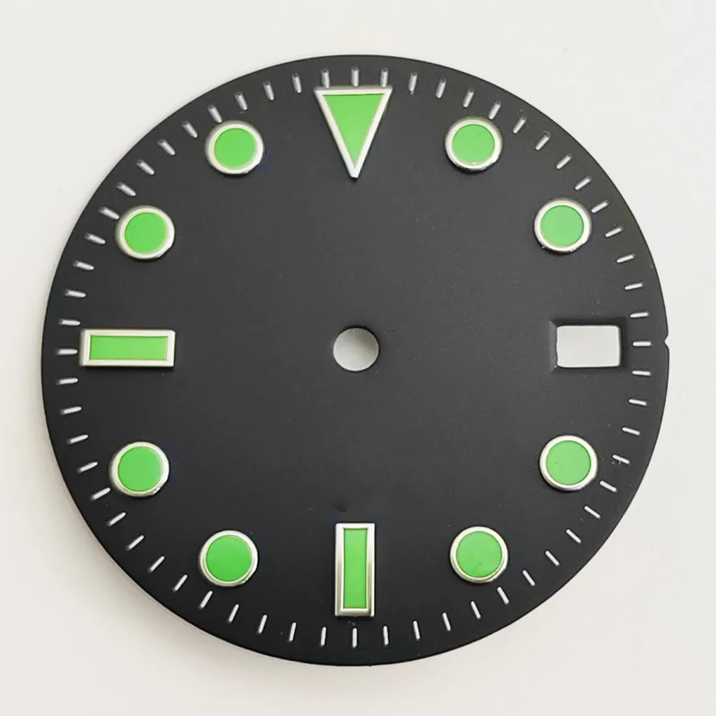 28.5mm Sterile Watch Dial With Date Window For NH35 NH36 Automatic Movement Part