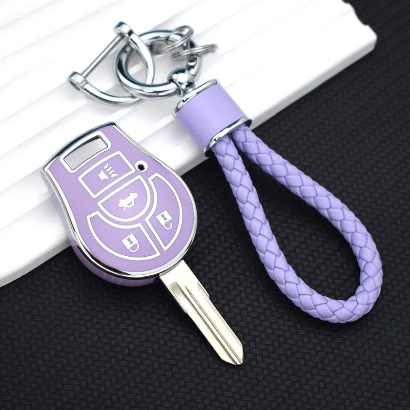 For Nissan Tiida Terrano Cube Pathfinder Rogue 2012 Maxima Altima Sentra Juke Micra Qashqai March 2012 TPU Car Key Case Cover